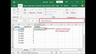 Rounding off in Microsoft Excel With an example | Tutorial |