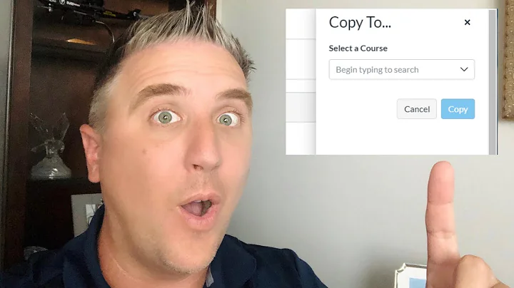 How To Copy An Assignment in Canvas From One Course & Move It To Another Course