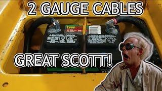 Cub Cadet 149 Battery and Starter/Generator Wire Upgrade!