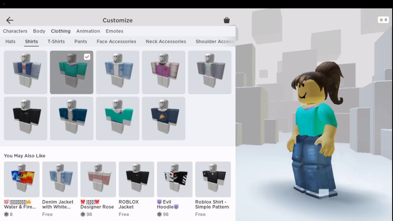 How To Make Your Roblox Avatar Look Aesthetic Read Description - aesthetic roblox denim jacket t shirt