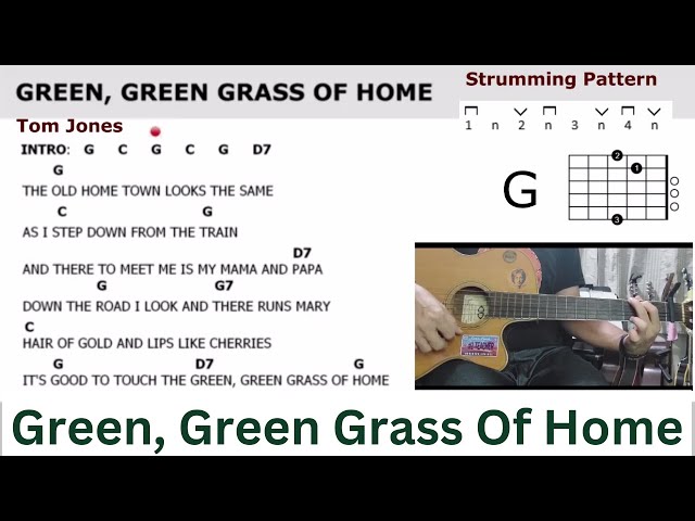 green green dress guitar chords Green, Green Grass of Home