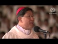 Cardinal Luis Tagle sends a message to Pope Francis