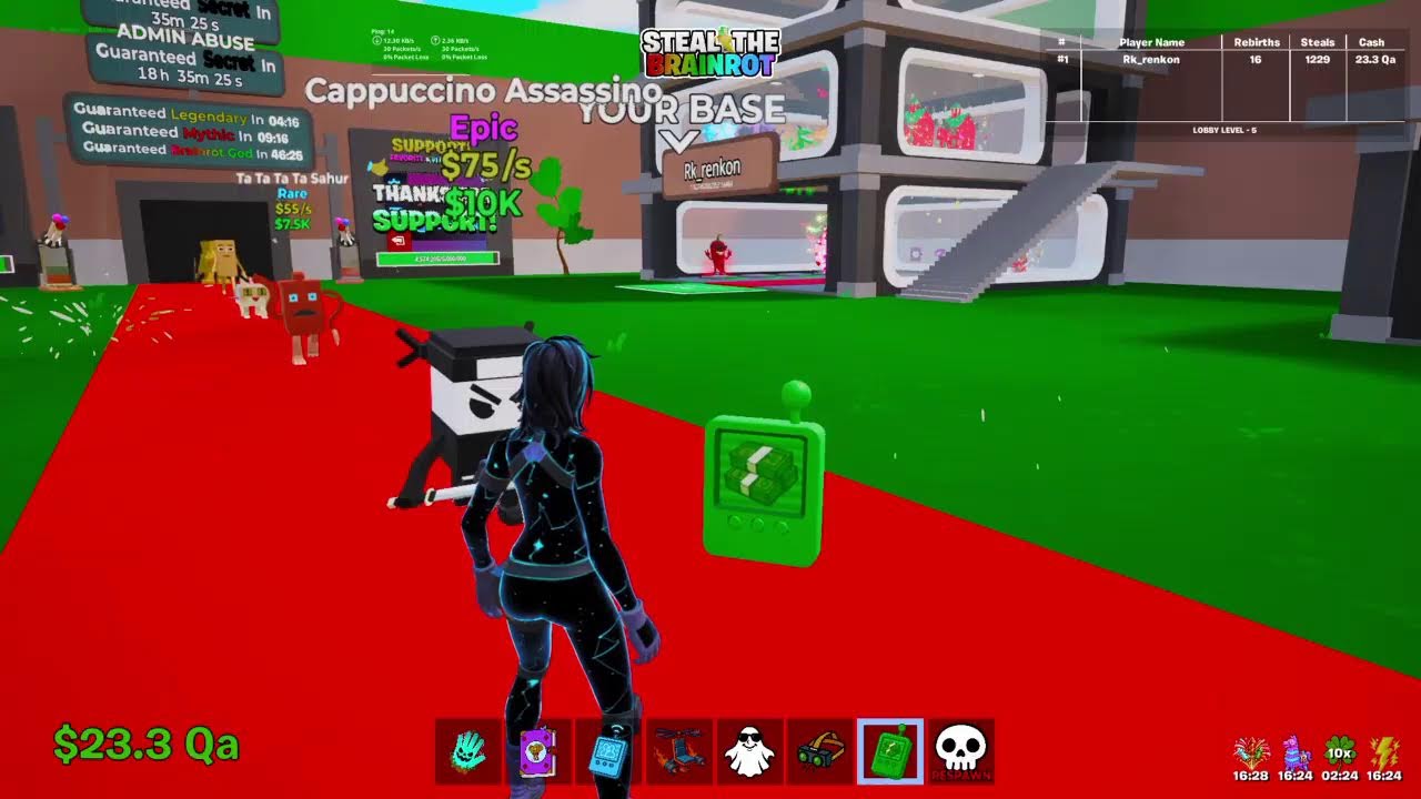 フォートナイトブレインロット管理者配信！