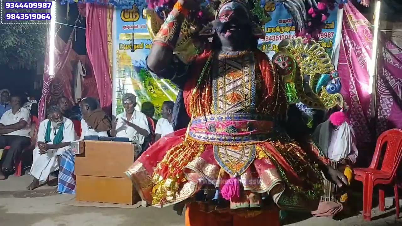 மேடையை மிரள வைக்கும் (திம்மன்) சராசந்திரன் தர்பார் | #therukoothu | Krishnagiri therukoothu #koothu 