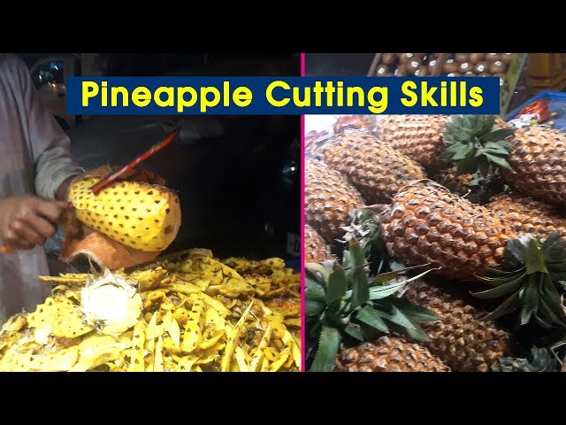 Excellent Pineapple Slicing | Amazing Pineapple Cutting Skills | Delhi Street Food