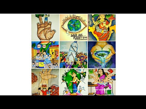 Few of my painting collections on some important social issues , national  integration - YouTube