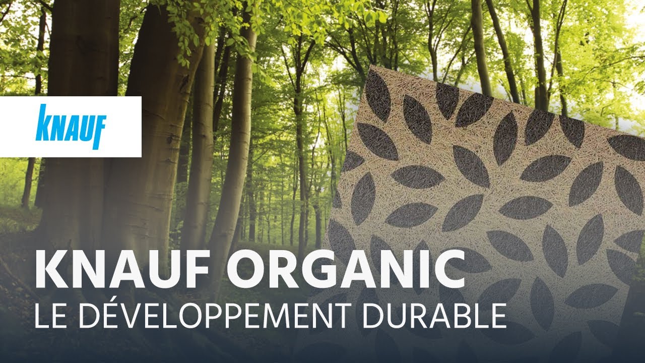 Dalle de plafond en laine de bois et développement durable ► Knauf Organic