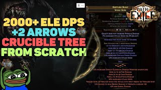 Crafting a 2k  DPS,  2 Arrow Elemental Bow FROM SCRATCH [3.21 PoE Crucible]