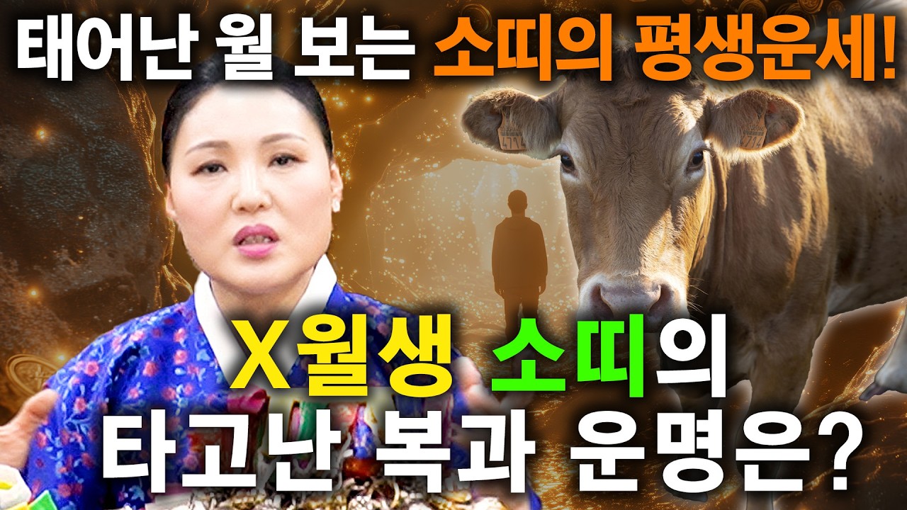 [소띠 운세] 태어난 월로 보는 소띠의 평생 운세! X월생 소띠는 말년에 수백억 돈복 터져 돈벼락 맞고 인생 역전합니다! 97년생, 85년생, 73년생, 61년생 소띠의 신년운세!