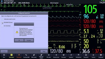 Mindray BeneVision N series - importing a department configuration