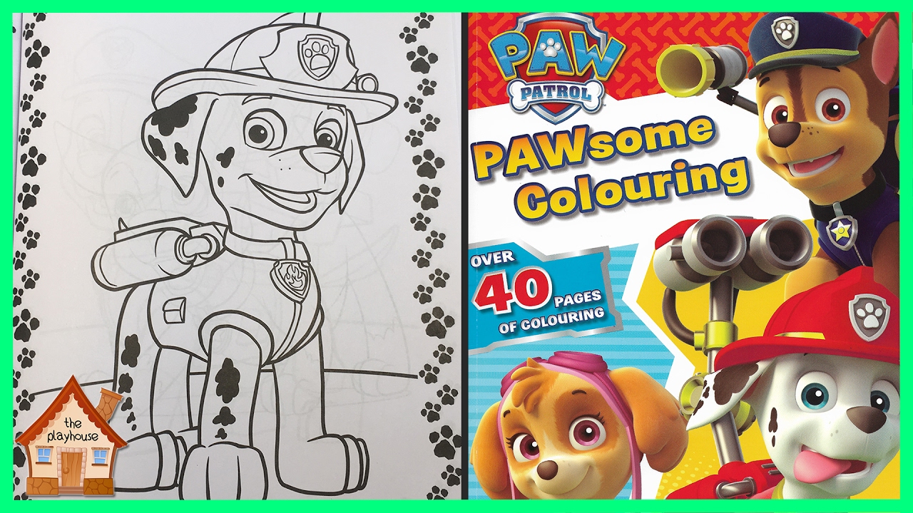 PAW PATROL Speed Coloring - Fireman Marshall | The Playhouse