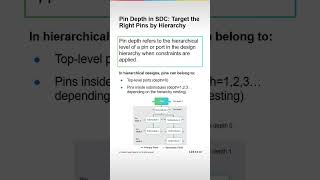 Pin Depth in SDC: Target the Right Pins by Hierarchy #asicdesign #vlsidesign