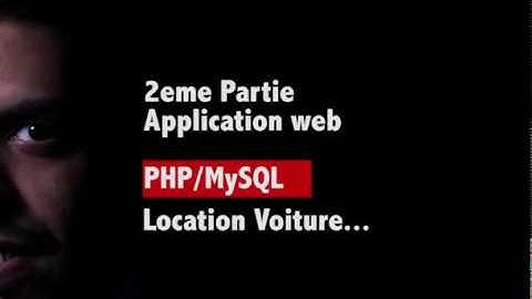 Application Web Dynamique PHP/MySQL Partie 2 Page Accueil