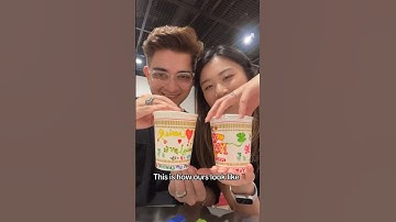 Making our own Cup noodles🍜🥰 #shorts #travel #couple