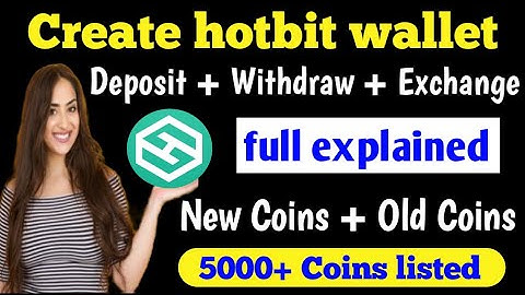 Create hotbit wallet and deposit all coins || new coins deposit and exchange | #hotbitexchange