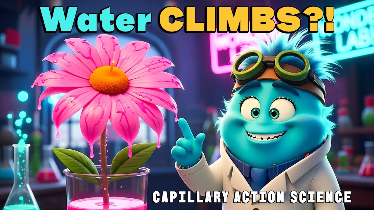 Can Water Climb UP?! ⬆️ The Amazing Science of Capillary Action!