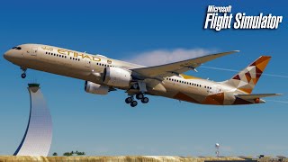Etihad Airways 787-9 FULL FLIGHT - NEW Abu Dhabi ✈ Washington DC - Microsoft Flight Simulator 4K
