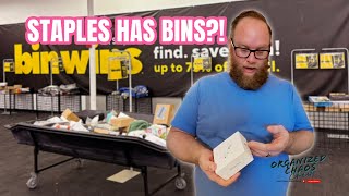 We found WHAT for only 10$ at the Staples bins? | week in sales and hauls in our shop 
