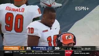 Jackson State Defense OVERWHELMS FAMU Quarterback in 4th Quarter