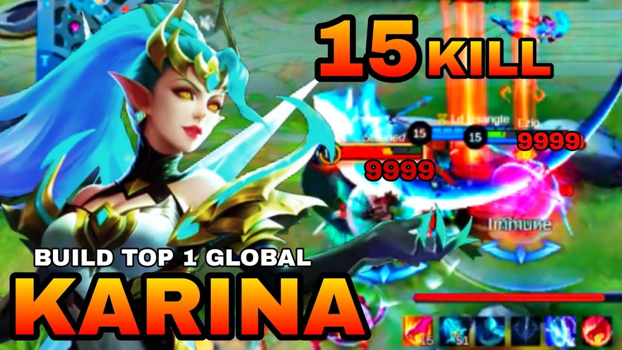 15 Kills Unbelievable Karina One-Shot Godlike Assassin! mlbb2025