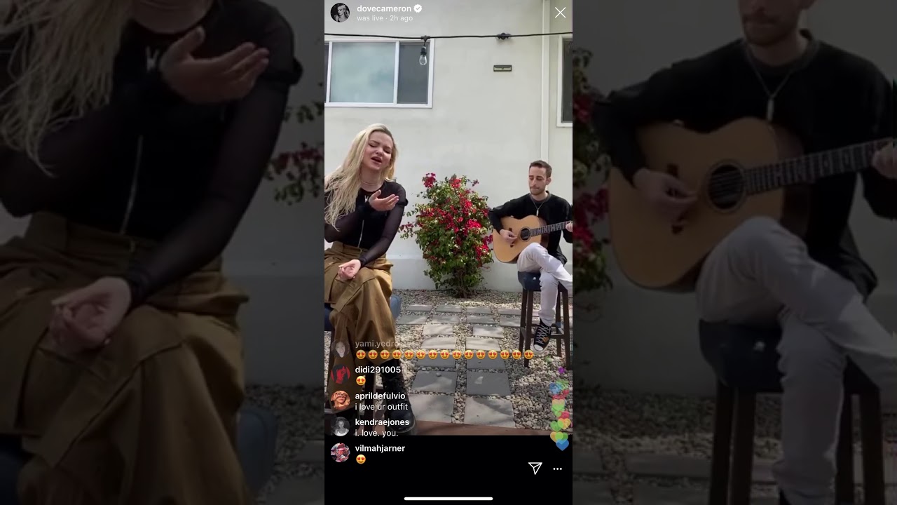 Dove Cameron Instagram Live 29th,March,2020