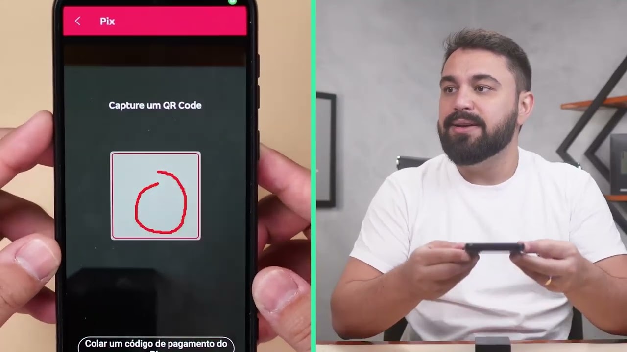 COMO PAGAR PIX  COM QRCODE NO APP DO BRADESCO