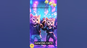 Dancing Cats😻🕺#shorts #trending #shortvideo #aicat #catdance #youtubeshorts #viral