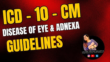 "ICD-10 Guidelines for Diseases of the Eye and Adnexa #learnwithdhanya #icd10cmguidelines #icd10