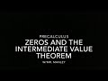Zeros and IVT