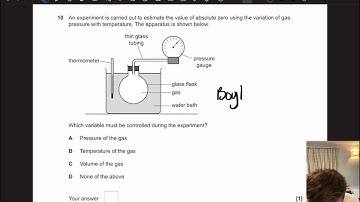 Thermal Physics Past Paper Questions - A Level Physics