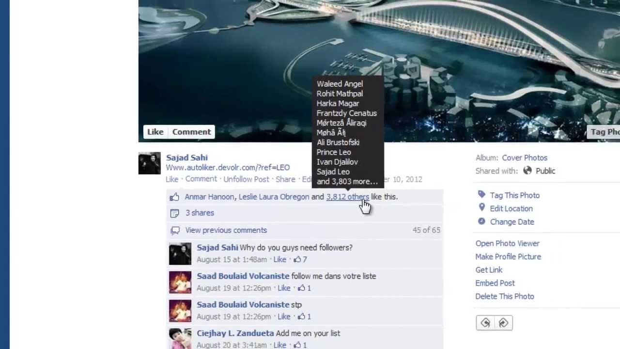 Get 100+ Likes on your Facebook Photos & Statuses 2014