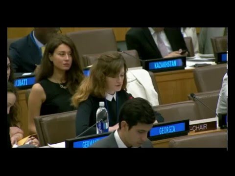 Mariam Sikharulidze Georgian Youth Delegate To The UN 2015 