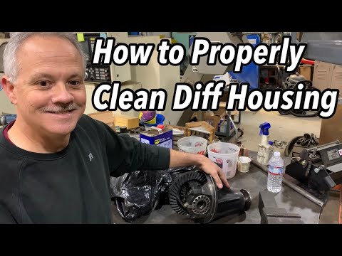 Cleaned differential housing