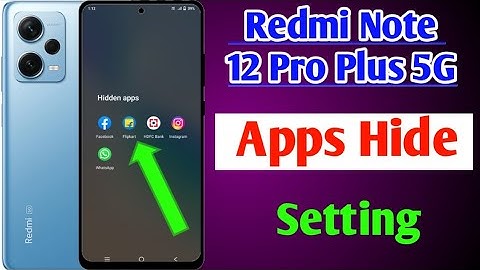 redmi note 12 Pro Plus 5G me apps hide kaise kare / how to hide Apps in redmi Note 12 Pro Plus
