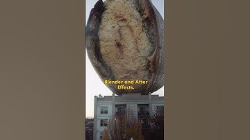 How to add MASSIVE VFX objects to your shot using #AfterEffects and #Blender3d #shorts