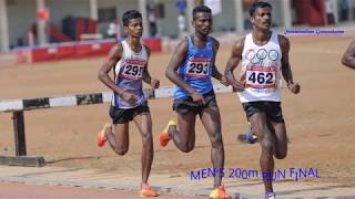MEN'S 200m RUN FINAL. 58th TAMILNADU STATE POLICE ATHLETICS CHAMPIONSHIPS-2018.