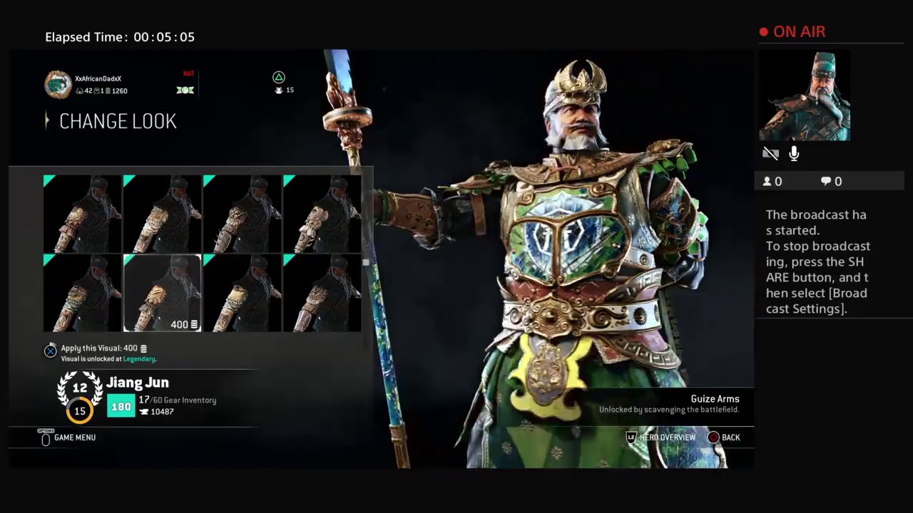 For honor rep 13 jiang jun gear