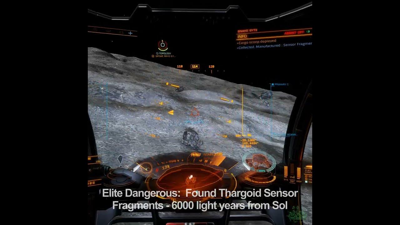 Elite Dangerous Found Thargoid Sensor Fragments 6000 light years
