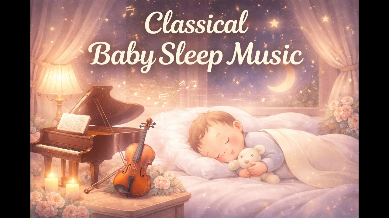 Powerful Classical Baby Sleep Music 🎻 | Deep Calm Piano & Violin Lullaby