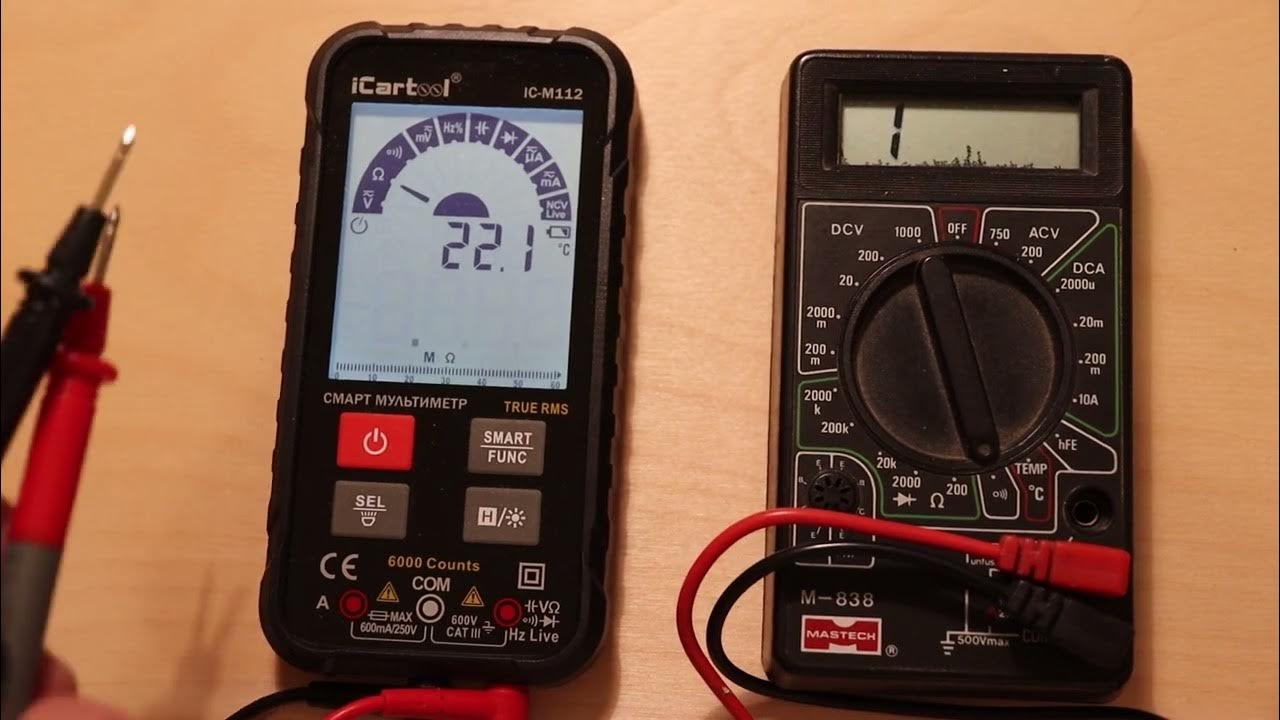Мультиметр IC-M112 видео 5 для обзора - YouTube
