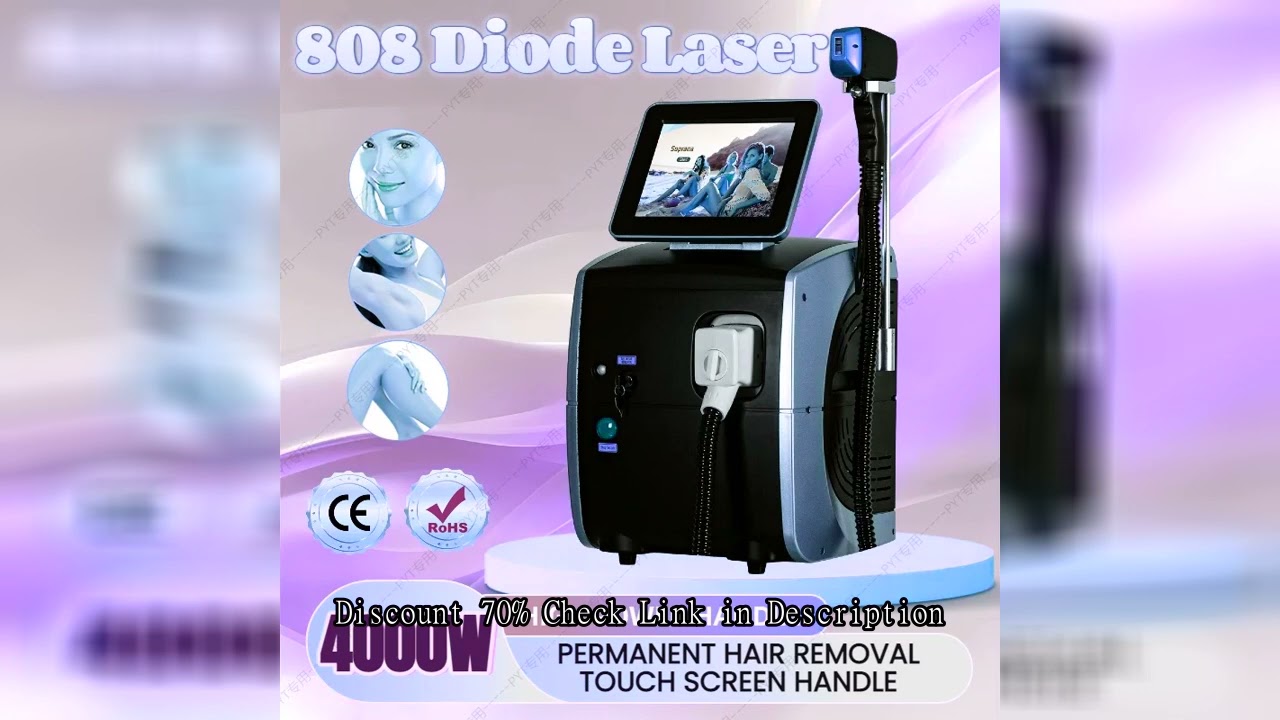 808nm Diode Laser Hair Removal Machine 4000W Face Body Best Results Alexandrit Permanent Cooling Hea