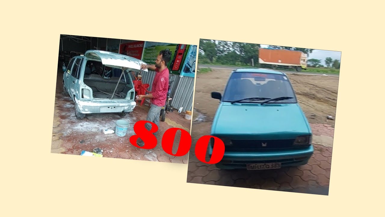Maruti Suzuki 800 full denting painting YouTube