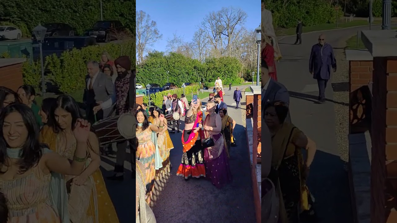 Indian Wedding Entrance at Fairmont Windsor Park, UK 