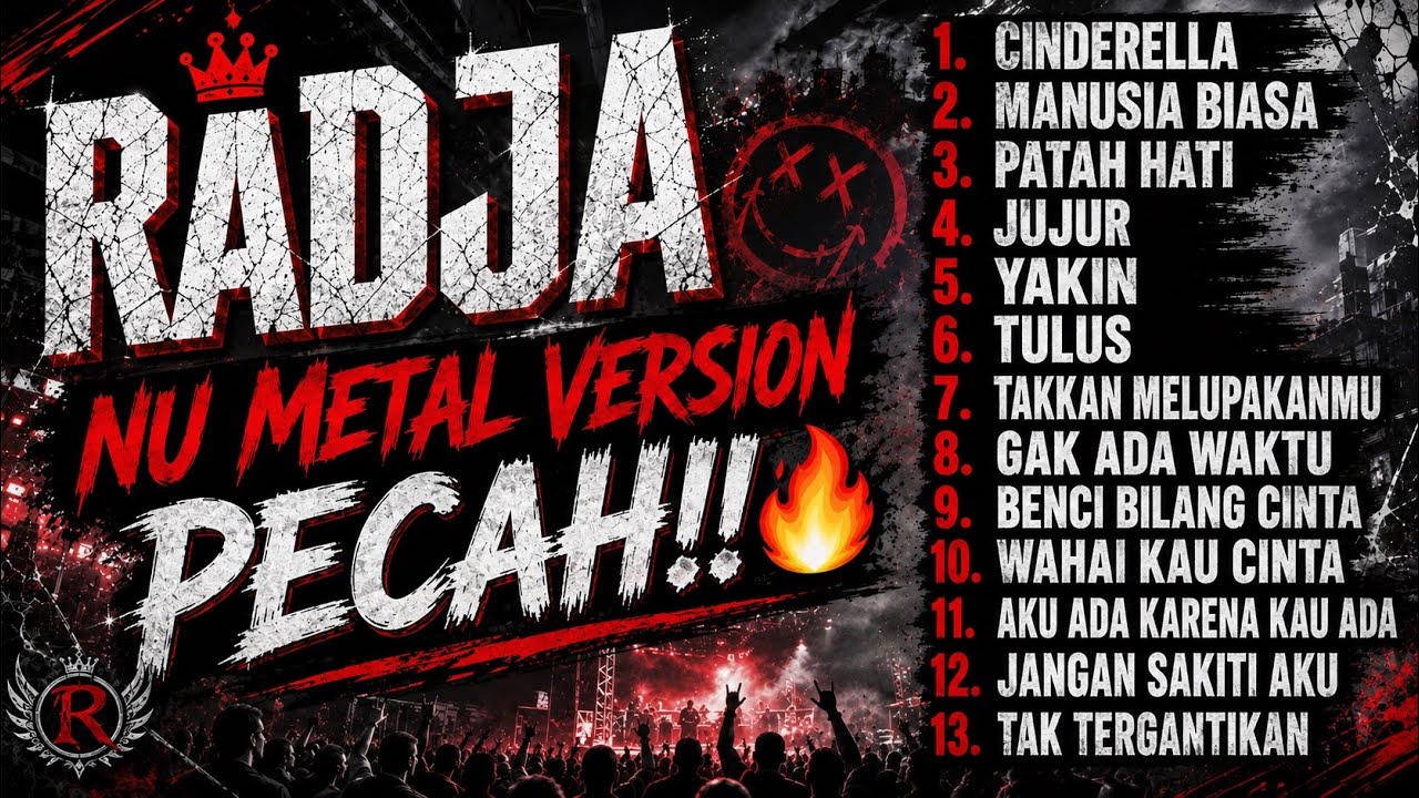 🔥RADJA - FULL ALBUM NU METAL VERSION 2026🤘| Cinderella, Jujur, Manusia Biasa || Rock Cover Terbaik