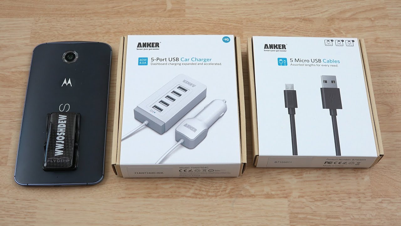 Anker 40W 5Port USB Car Charger Unboxing YouTube