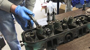 Mopar 440 Engine Build Part 6 - Removing Valves From Cylinder Heads