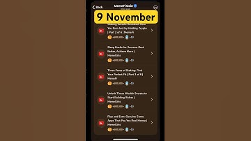 MemeFi youtube video code today 9 November | MemeFi YouTube video secret code today | #crypto