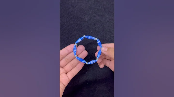 DIY Paper Bead Bracelet💙 #diy #craft #fun4kids #shortsfeed #shorts #paper #bracelet #beads #ytshorts