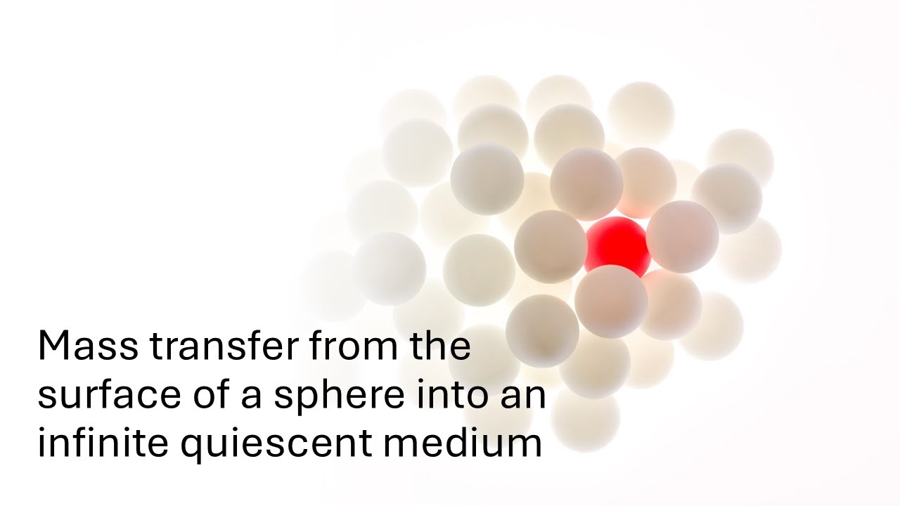 Mass Transfer from a Sphere into a Quiescent Medium - YouTube
