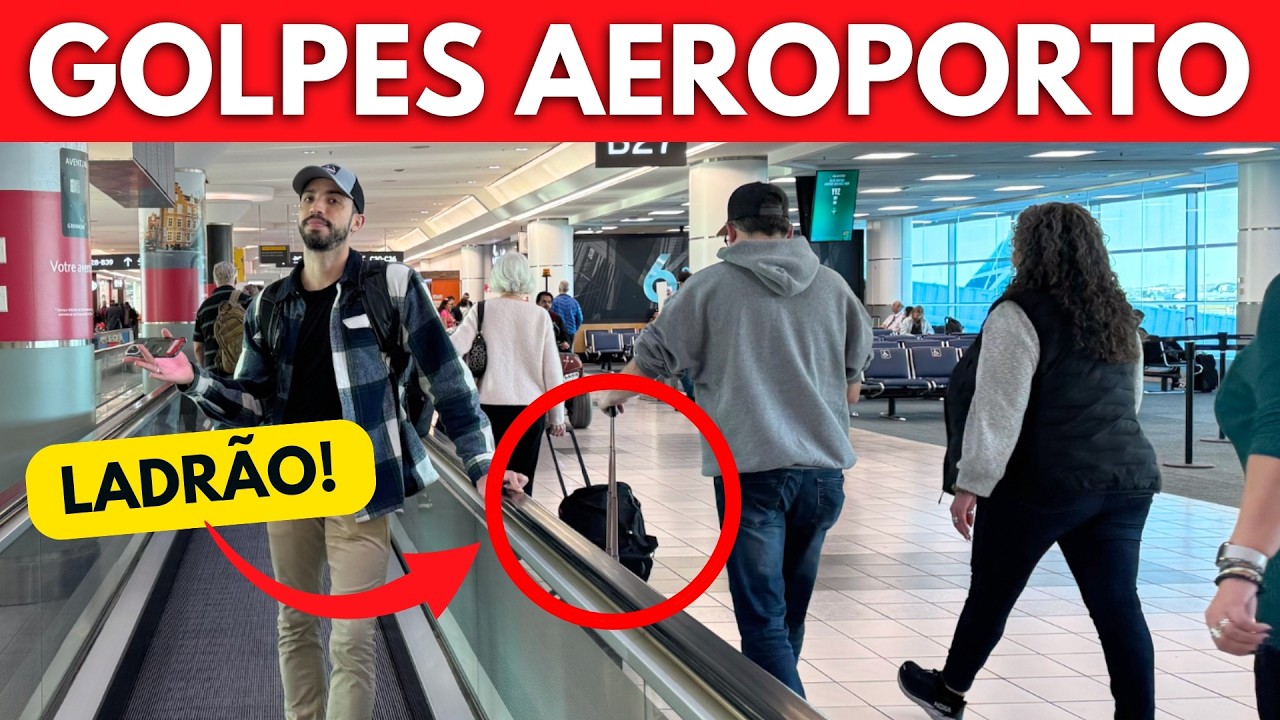 5 ERROS que fazem os LADRÕES te ESCOLHER no AEROPORTO!